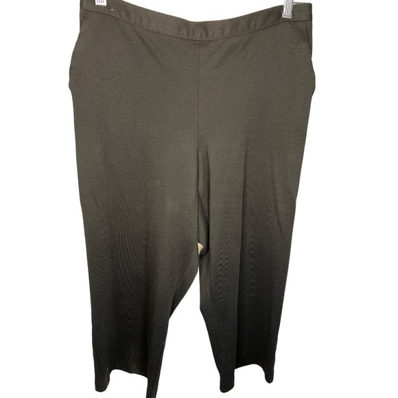 ALFRED DUNNER PETITE Pants - ALFRED DUNNER PETITE Women's Black Pants Size 16P Elastic Waist 2 Side Pockets S